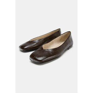 ZARA LIMITED EDITION LEATHER BALLET FLATS